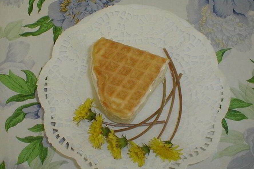 Рецепт вафель с омлетом