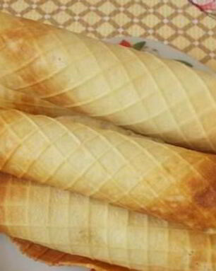 Вафли в вафельнице хрустящие