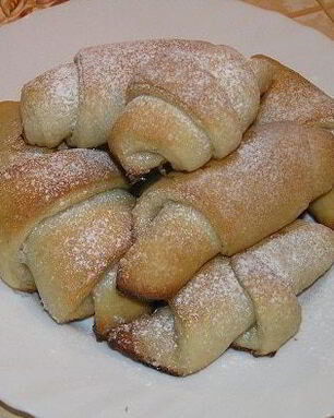 Ванильные рулетики на хмелевой закваске