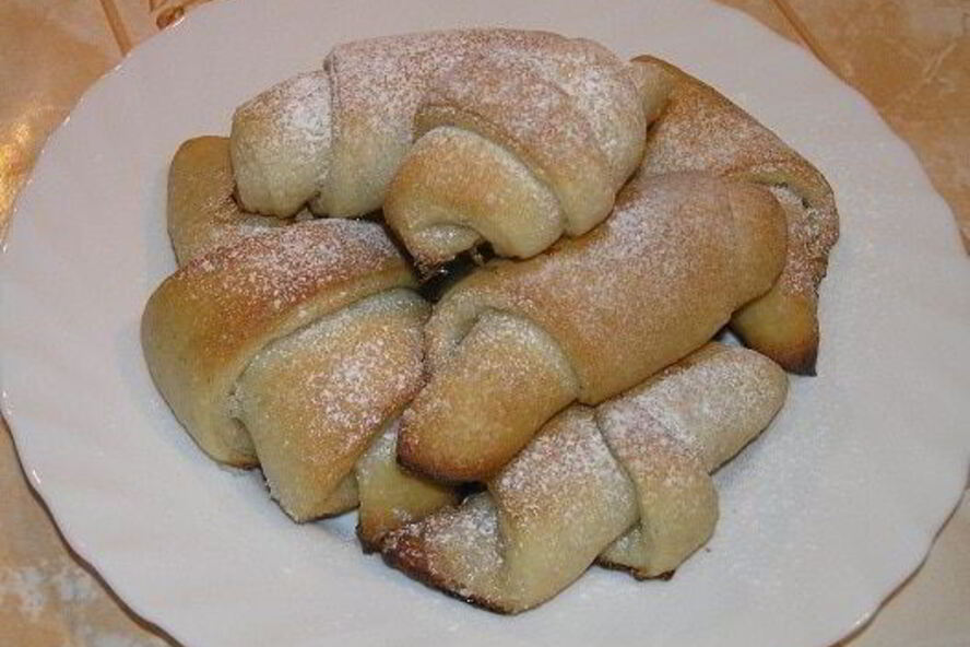 Рецепт ванильных рулетиков на хмелевой закваске