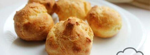 домашние профитроли с начинкой из вишен. Шаг 5