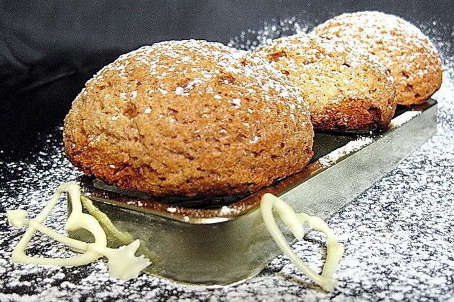 Рецепт новогодних профитролей-крамбла