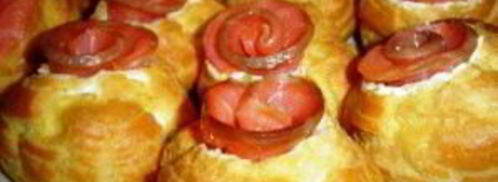 профитроли с красной рыбой. Шаг 9