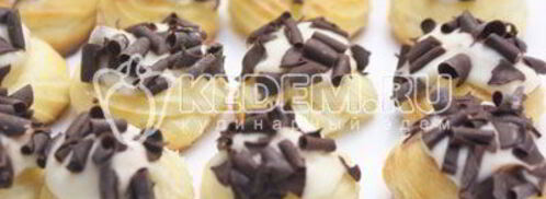 профитроли с кремом поцелуй. Шаг 12