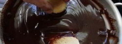 профитроли с шоколадным соусом. Шаг 9