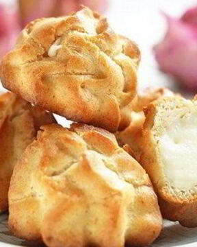 Воздушные профитроли с творожным кремом