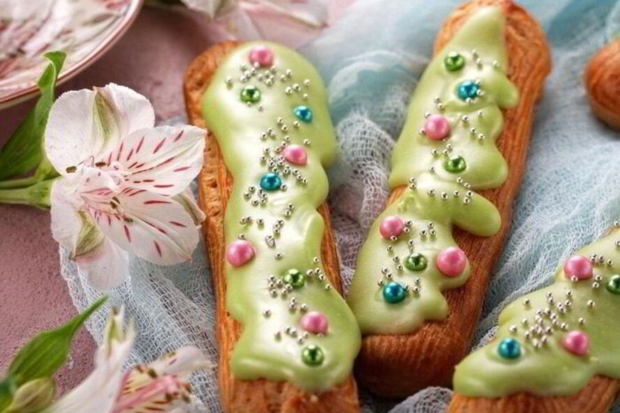 Рецепт эклеров новогодних