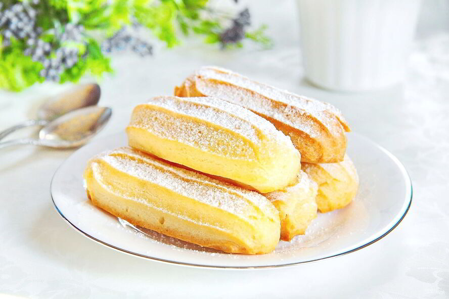 Рецепт эклеров с белковым кремом
