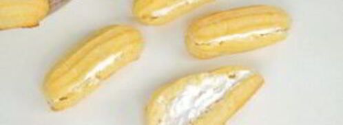 эклеры с белковым кремом. Шаг 12