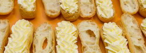 эклеры с итальянским сливочным кремом и шоколадом. Шаг 19