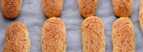 эклеры с хрустящим кракелюром. Шаг 10