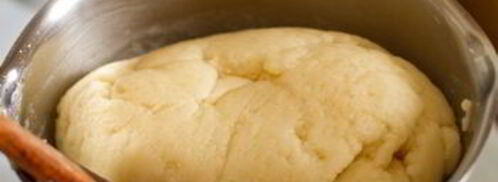 эклеры с креветочным кремом и тартаром из хурмы. Шаг 6