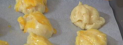 эклеры с начинкой из творога и зелени. Шаг 12