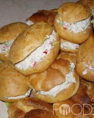 Эклеры с творожной начинкой