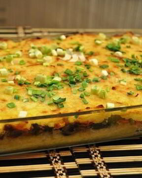 Картофельная запеканка с грибами постная