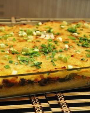 Картофельная запеканка с грибами постная