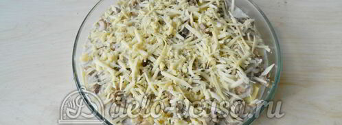 картофельная запеканка с мясом и грибами. Шаг 7