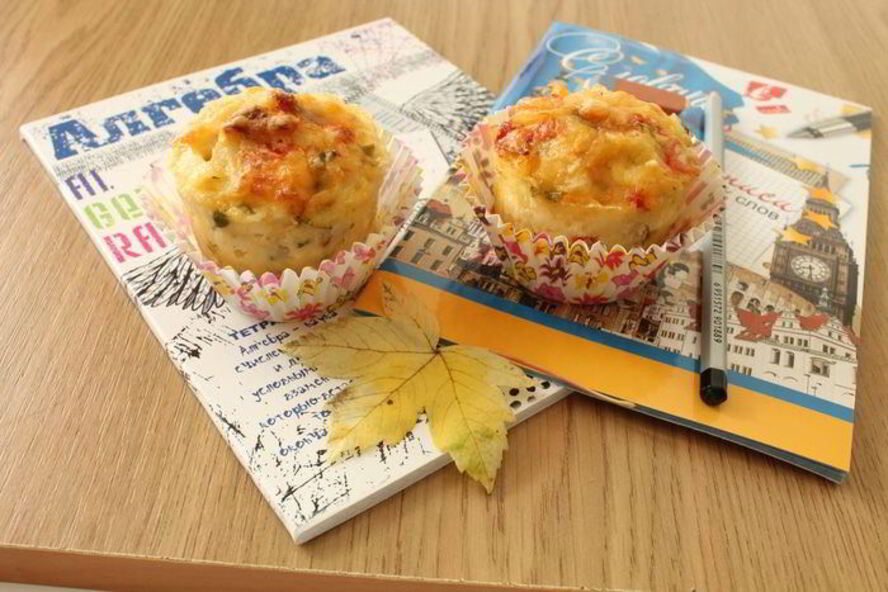 Рецепт порционных запеканок из макарон и творога