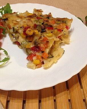 Постная запеканка из макарон