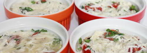 рисовая запеканка с тунцом и помидорами черри. Шаг 6