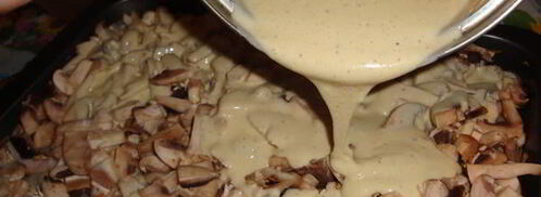 запеканка грибы на подушке. Шаг 15