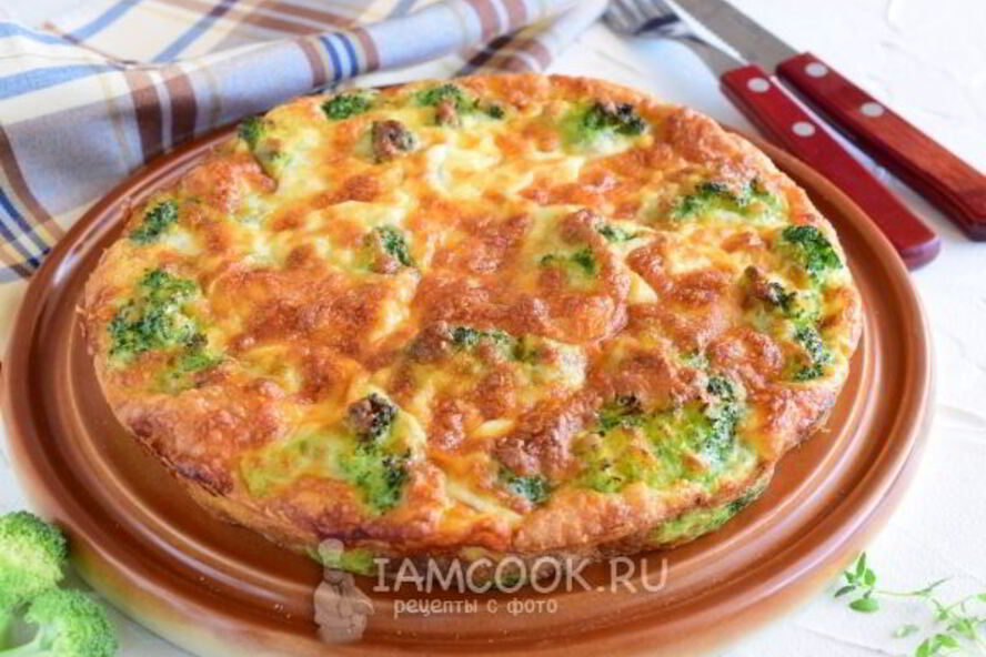 Рецепт запеканки из брокколи с сыром и яйцами