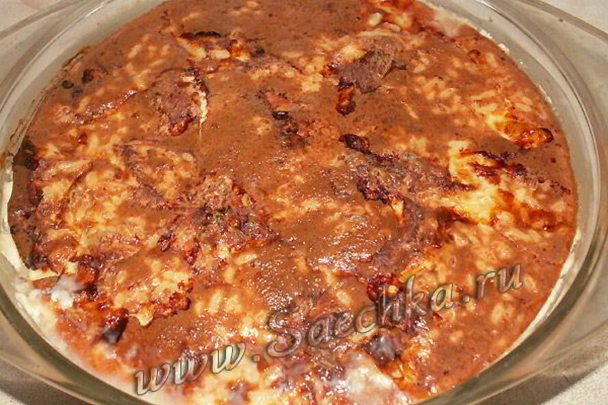 Рецепт запеканки из индейки с рисом