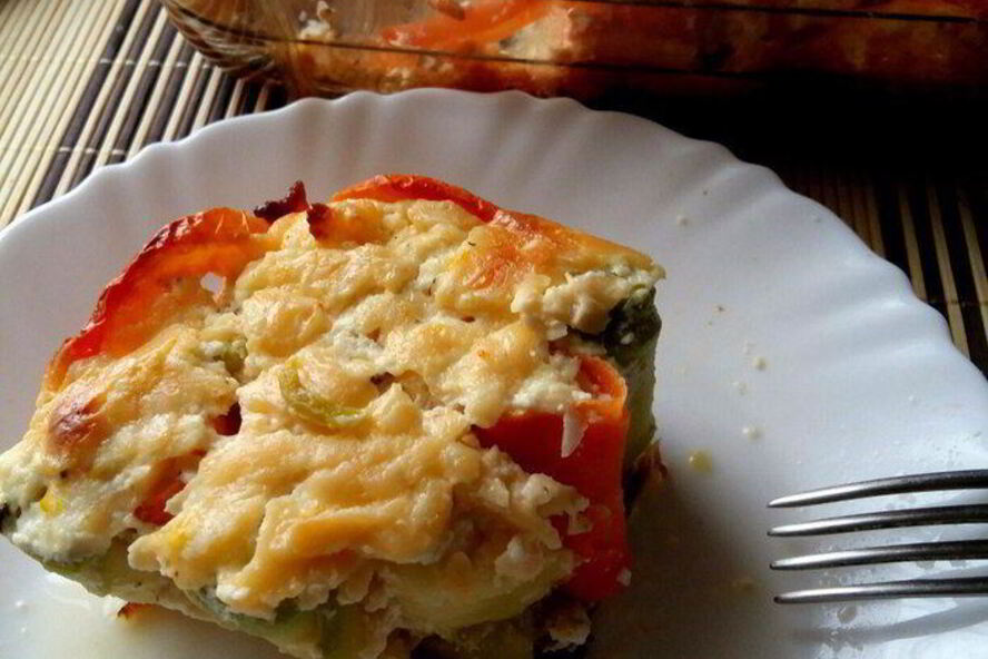 Рецепт запеканки из овощных роллов