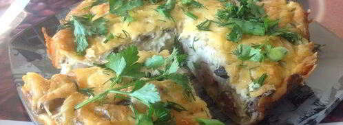 запеканка из пельменей. Шаг 11