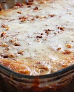 Запеканка из риса, капусты и фарша