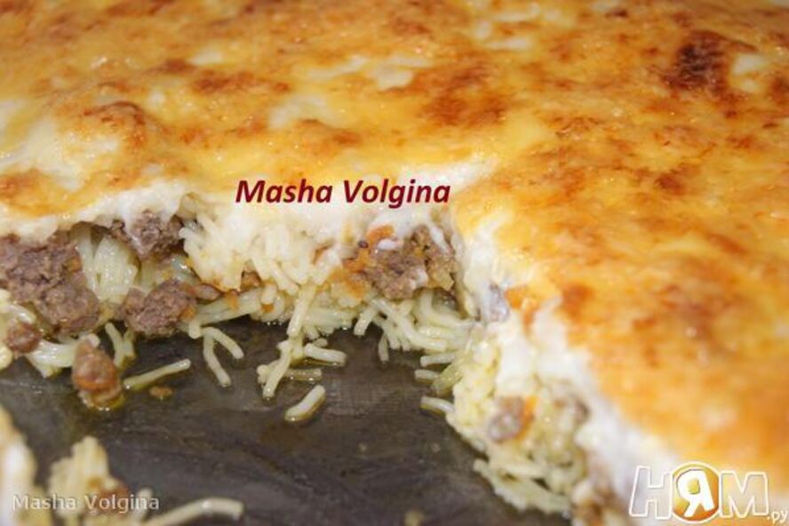 Рецепт запеканки с вермишелью