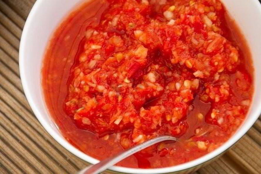 Рецепт аджики по-абхазски без хрена без варки