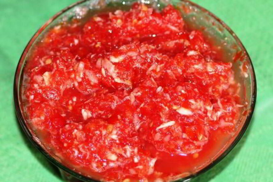 Рецепт аджики по-сибирски жгучая