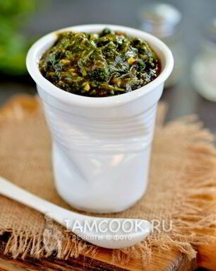 Аджика с кинзой