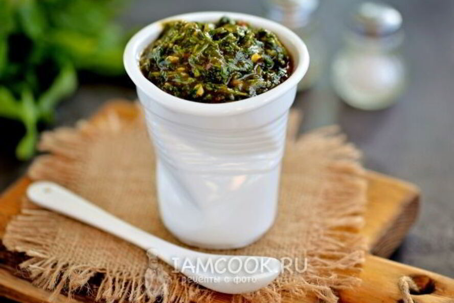Рецепт аджики с кинзой