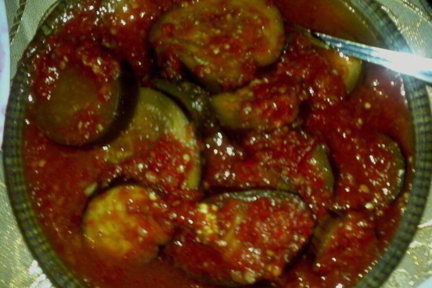Рецепт баклажанов в аджике
