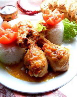 Куриные ножки в домашней аджике