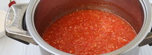 острая аджика с яблоками на зиму. Шаг 9