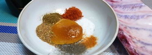 свиные ребрышки с сухой аджикой и шалфеем. Шаг 4