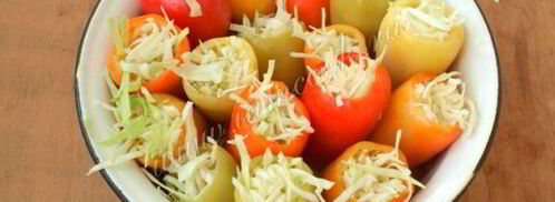 болгарский перец с капустой на зиму. Шаг 6