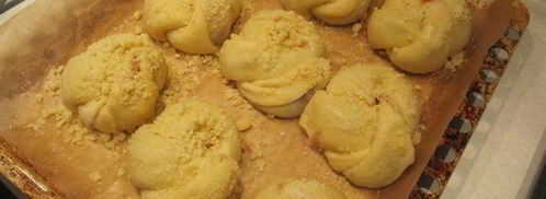 булочки-узелки с джемом. Шаг 9