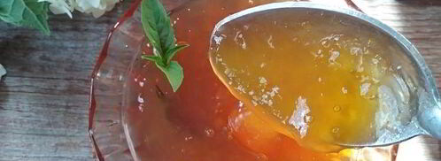 джем из абрикосов, персиков и базилика. Шаг 8