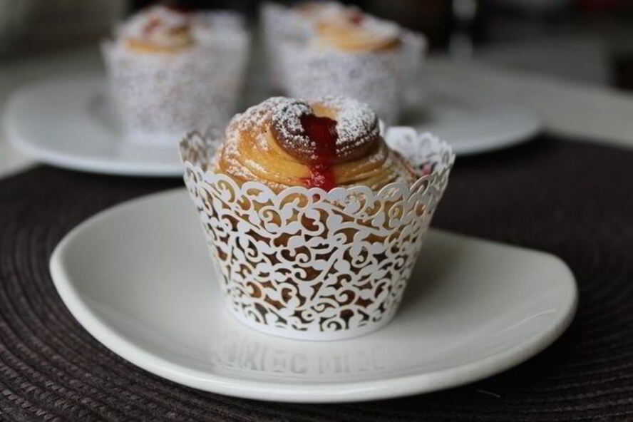 Рецепт краффинов с джемом