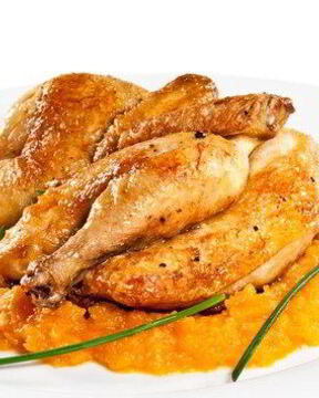 Курица в соусе барбекю с абрикосовым джемом