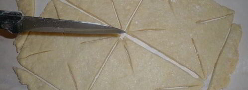 творожные вертушки с джемом. Шаг 5