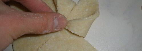 творожные вертушки с джемом. Шаг 6