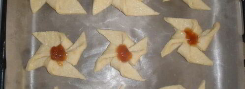 творожные вертушки с джемом. Шаг 8