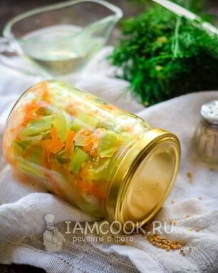 Кабачки с луком и морковью на зиму