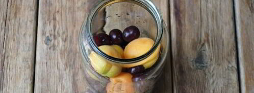 абрикосово-вишневый компот на зиму. Шаг 8