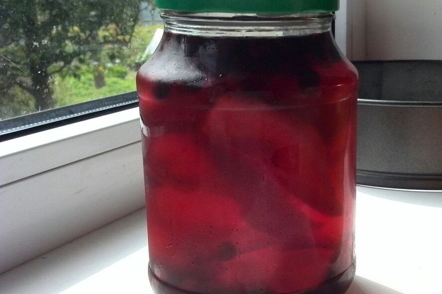 Рецепт грушева-черноплодного компот